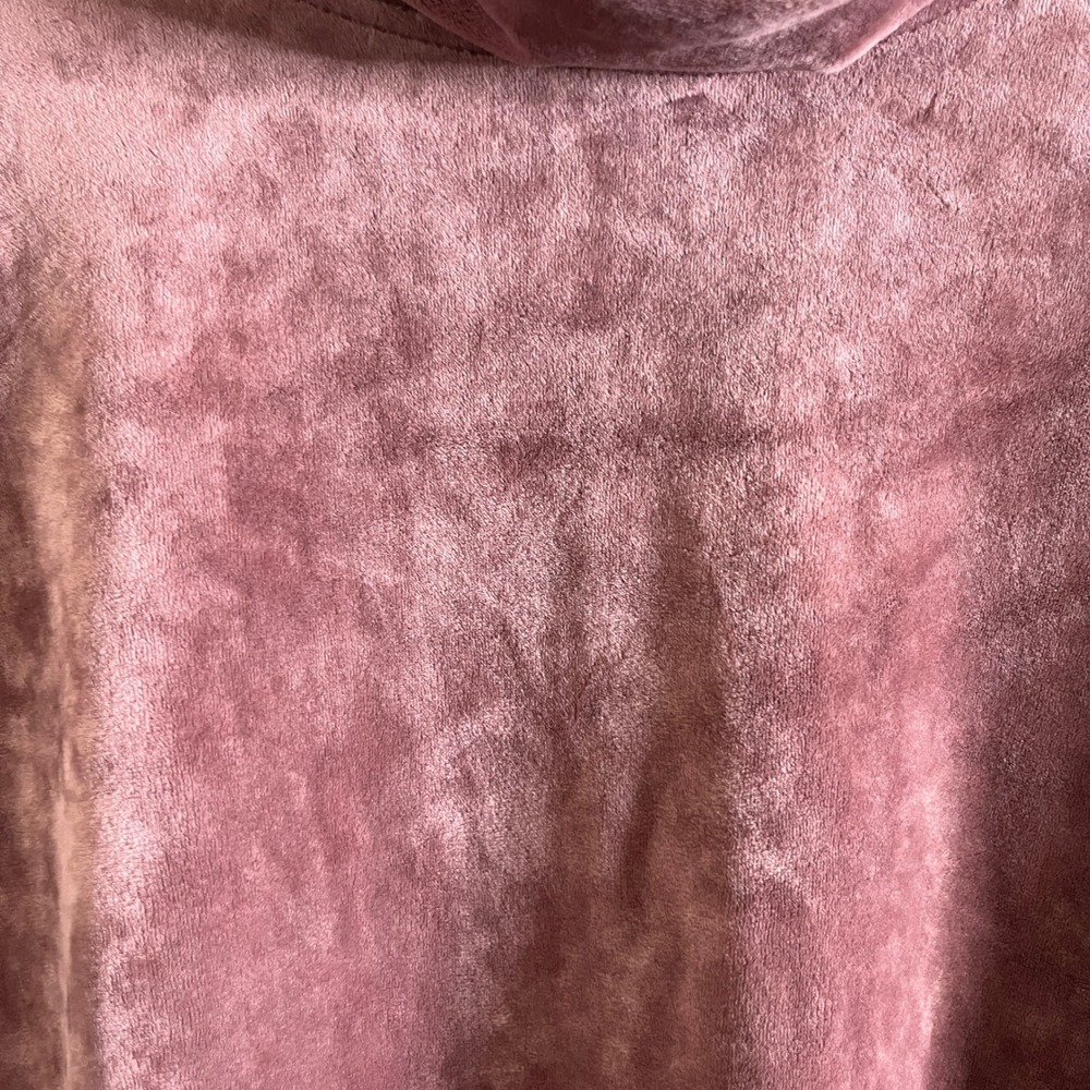 New J Jill Pure Jill Womens Crushed Velour Cowl Neck Tunic Top Purple size Large - Picture 5 of 13